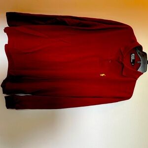 Maroon Ralph Lauren polo long sleeve